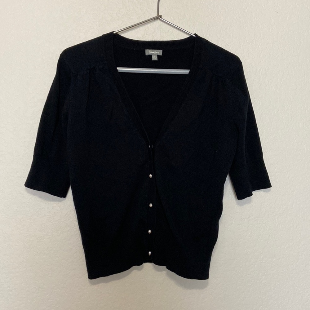 Neiman Marcus Short Sleeve Sweater - image 1